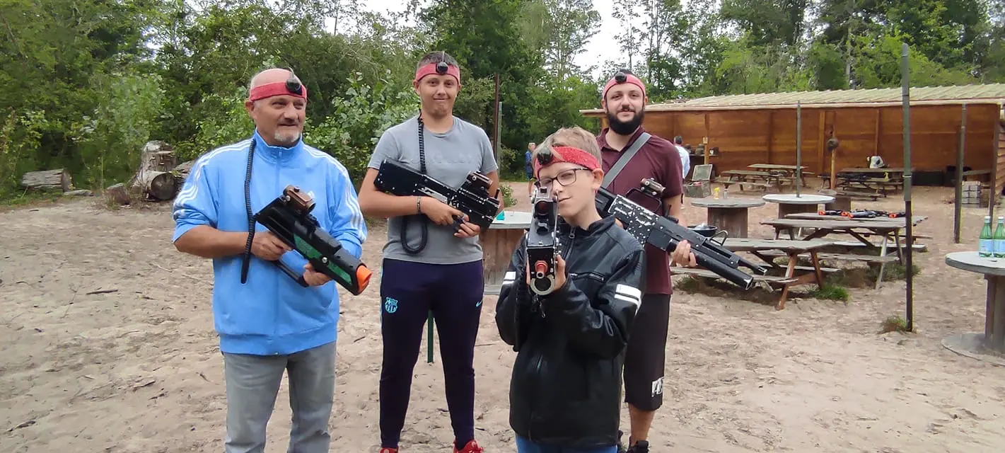 anniversaire laser game extérieur opale laser